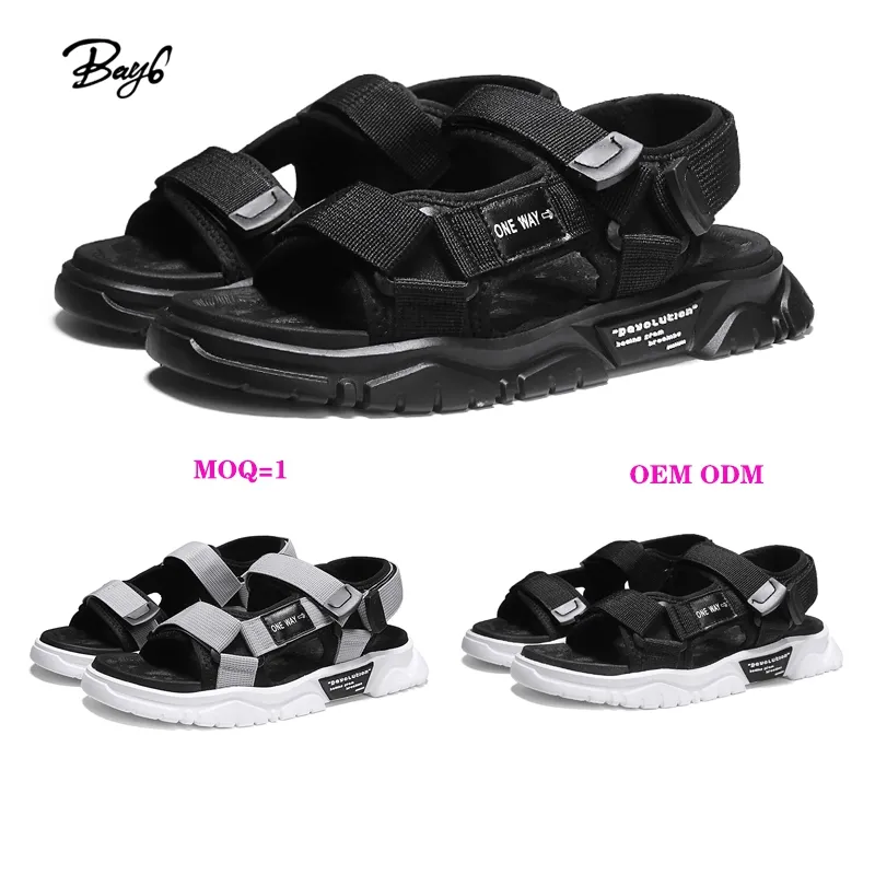 JDS Black PVC New Fashion Straps Campus Sandal Styles For 2022 For Man