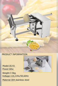 Découpeuse automatique pour fruits, choux, pommes de terre, frites, coupe-légumes, coupe-oignons - Product Image 2