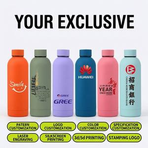 Botella de Agua Aislada al Vacío de Acero Inoxidable 304, Ecológica, Libre de BPA, con Patrón Personalizado para Gimnasio y Actividades al Aire Libre - Product Image 3