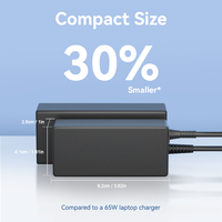 Adaptateur secteur USB compact 65W GaN de remplacement pour ordinateur portable Lenovo Thinkpad, chargeur rapide pour la vente en gros