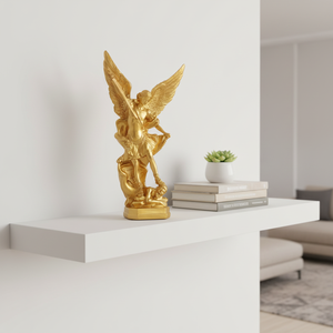 Estatua de San <span class=keywords><strong>Miguel</strong></span> Arcángel Hecha a Mano Personalizada, Estatua de San <span class=keywords><strong>Miguel</strong></span> en Resina, Artesanía Religiosa de Resina de San <span class=keywords><strong>Miguel</strong></span>, Figuras de Ángeles - Product Image 4