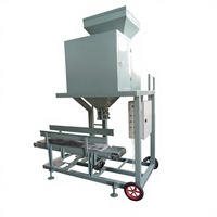 Machine semi-automatique électrique de pesage, remplissage, emballage, scellage et étiquetage de sacs avec système quantitatif pour riz/noix - 8 têtes