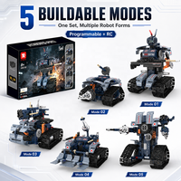 Kit de Bloques de Construcción de Robots Controlados por Aplicación, Tema Policía Mundial, para Importadores de Juguetes al por Mayor, Práctica de Codificación y Canales de Venta en Línea para Niños