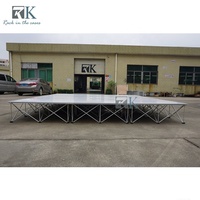 Plateforme de scène blanche brillante, pliable, pour mariage, décoration de scène, présentoirs