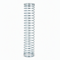 Ressort de compression cylindrique personnalisé en zinc plaqué, extrémités fermées, pour machines industrielles, usine OEM
