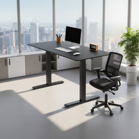 Cadre de bureau électrique réglable en hauteur à double moteur, moderne, avec fonction mémoire, pour bureau en bois - Vente en gros