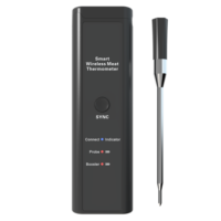 Termometer Daging Nirkabel Pintar Tahan Air IP67 Isi Ulang dengan Probe BT untuk Memasak BBQ