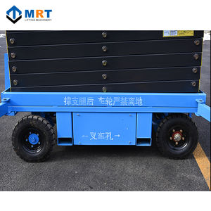 Dış Mekan Çekişli Teleskopik Kaldırma Platformu Manuel Hidrolik Mobil Elektrikli Makaslı Platform - Product Image 3