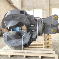 Grappin hydraulique pour bois de construction, type « Orange Peel », rotatif à 360 degrés, pour excavatrice, accessoire de manutention de déchets de bois
