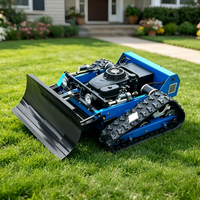 Tondeuse à gazon industrielle SDLOT 2 temps 190cc RC, certifiée CE EPA EURO5, à batterie, tout-terrain, sur chenilles