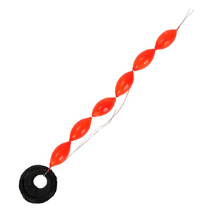 Flotteur de pêche en rivière à profil en T rouge fluorescent Seven Star Float, conception sensible, lot en vrac - Product Image 1