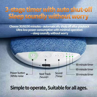 Haut-parleur sans fil 2026 pour dormir sous l'oreiller - Haut-parleur ultra-fin à conduction osseuse, sons naturels intégrés, minuteur