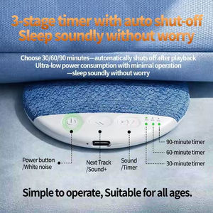 2026 Wireless <b>Pillow</b> <b>Speaker</b> for Sleeping - Ultra-Thin Under <b>Pillow</b> <b>Speaker</b> with Bone Conduction, Built-in Nature Sounds,Timer - Product Image 2