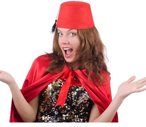 Wowei Thổ Nhĩ Kỳ <span class=keywords><strong>Hat</strong></span> Tarboosh Dress up Trang Phục Đảng Ma-rốc Trang Phục Mũ Màu Xanh Lá Cây <span class=keywords><strong>Fez</strong></span> <span class=keywords><strong>Hat</strong></span> Với Vàng Tua - Product Image 1