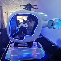 Simulador de Vuelo de Realidad Virtual 9D, Cabina de Simulación de Movimiento, Máquina de Juegos de Realidad Virtual