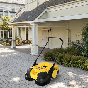 Nettoyeur de sols électrique et manuel autotracté pour 4 heures de nettoyage, avec <span class=keywords><strong>balai</strong></span> de voirie en plastique et <span class=keywords><strong>balai</strong></span> <span class=keywords><strong>rotatif</strong></span> - Product Image 4