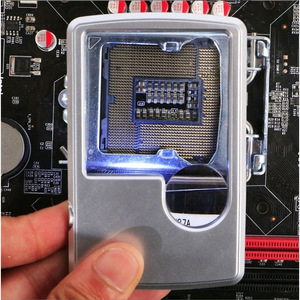 Lupa rectangular ultrafina, luz LED 3-6x, lente óptica de resina portátil, lupa para madre e hija, alta definición - Product Image 5