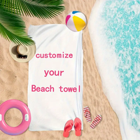 Meilleure vente Oem serviette de plage motif imprimé personnalisé taille populaire sans sable sublimation serviette de plage en microfibre vierge avec LOGO