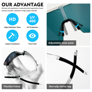 <strong>Sports</strong> <strong>Sunglasses</strong> Mirror <strong>Polarized</strong> Lenses OEM Cycling Riding Glasses UV400 Protection Outdoor Running Safety Eyewear Custom Logo - Product Image 3