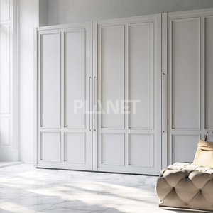 Armario de Madera de Gran Tamaño con 6 Puertas, Mueble de Dormitorio, Estilo Shaker de Lujo, Armario Empotrado - Product Image 6