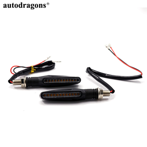 Feux de signalisation dynamiques séquentiels à LED pour moto, ADT 12V 12 LED, effet de défilement d'eau, clignotants - Product Image 6