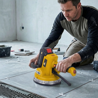 Ventouse manuelle industrielle CaoWang TP761 haute puissance 180 mm avec poignée, adsorption 100 kg, fixation de carreaux par vibration 0-125 Hz