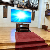 Pantalla LED COB para Interiores P1.5 de Paso Fino, Video Wall LED de Bajo Consumo Energético, Certificación ETL, para Iglesias y Santuarios