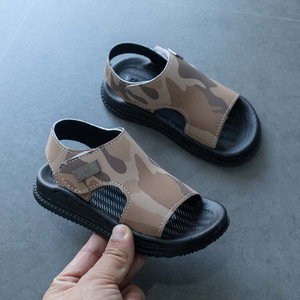 En Stock <span class=keywords><strong>Sandales</strong></span> d'Été Respirantes à Bout Ouvert et Semelle Plate pour Garçons, Chaussures de Plage en PVC pour Enfants - Product Image 2