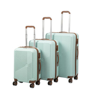 קיבולת גדולה מותאם אישית 20/24/28 אינץ עסקים נסיעות ערכות מטען עמיד למים רירית פוליאסטר עמיד למים שלושה חלקים במקרה ידית רכה - Product Image 4