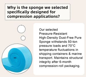 Colchones de Espuma Viscoelástica Comprimidos al Vacío de 12 Pulgadas, Colchón de Espuma Orgánica Euro Top Comprimido al Vacío - Product Image 4
