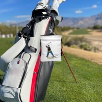 Nouveau design, sac d'accessoires de golf avec fermeture à cordon, pochette pour balles de golf, pochette pour objets de valeur