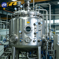 Tanque Sanitario de Acero Inoxidable 316L de Grado Alimenticio con Certificación CE, para Cultivo Celular, con Válvula y Accesorios Sanitarios