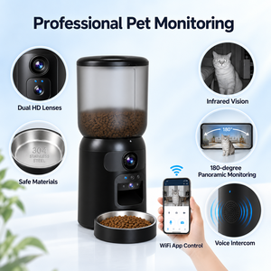 Distributeur automatique de nourriture pour chat à double caméra avec surveillance à distance via application WiFi et communication bidirectionnelle - Product Image 5