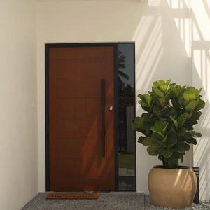 Puerta de Entrada Exterior Moderna de Aluminio ZEKIN para Casa o Villa, Diseño Seguro, Insonorizado y Duradero, Certificación CE ISO NFRC, Fabricante - Product Image 6