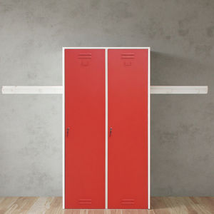 Luo Yang Armoire en acier à 2 portes Meuble commercial pour chambre à coucher Hôtel Travailleur Vestiaire Armoire de rangement en métal - Product Image 6