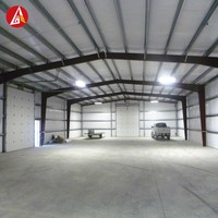 Hangar Moderno para Aviones, Estructura de Acero para Mantenimiento Aeroportuario, Almacenamiento de Aeronaves, Instalación Rápida