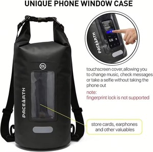 Sac étanche MINGCHAN en PVC transparent tactile avec fenêtre, idéal pour la randonnée, la plage, la natation, le camping, la pêche et le <span class=keywords><strong>kayak</strong></span> - Product Image 6