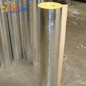 Matériau de protection thermique de tuyau d'isolation en laine de verre ignifuge doublé de papier d'aluminium SuperGold - Product Image 4