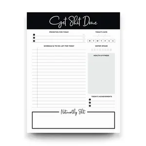 Bán Buôn 6 ''* 9''/8 ''* 11'' Memo Magnetic Planner Notepads Biểu Tượng Tùy Chỉnh In Để Làm Danh Sách Notepad