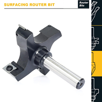 Fraises de surfage pour spoilboard CNC, 4 cannelures, en carbure, pour le rabotage et le chanfreinage de dalles, fraise à raboter, OEM/ODM