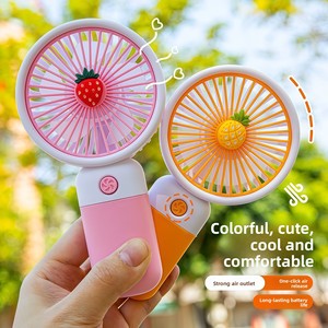 Mini <span class=keywords><strong>Ventilador</strong></span> Portátil Eléctrico de Mano con Carga USB, Silencioso, de Plástico, para Estudiantes, con Enfriamiento por Aire - Product Image 1