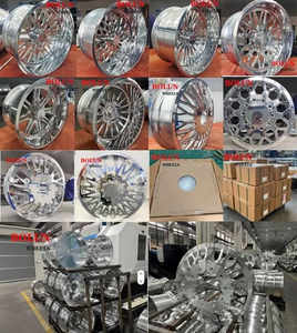 Bolun Polished 20x12 22x10 22x12 24x12 24x14 26x12 28x16 30x16 30x16鍛造ホイール8x170 8x180リムフォード、gmc、ラム、シェビーカーズリム - Product Image 6