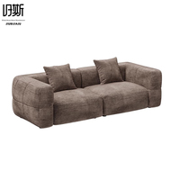 Canapé Chesterfield moderne beige trois places en forme de L avec housse amovible et lavable, rembourrage en éponge, pour appartement, salon, hôtel, en bois