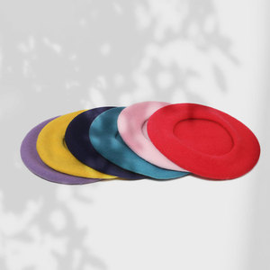 Mùa Thu Và Mùa Đông Thời Trang Rắn Màu Beret Cap Giản Dị Và Ấm Áp Ngoài Trời Hip Hop Giữ Ấm Mũ Hình Ảnh Mới Phong Cách - Product Image 3