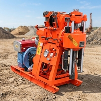 Machine de forage de puits d'eau Xy-1 Xy-200, portable, diesel, avec boîte de vitesses, pompe, moteur, roulement, profondeur maximale 500m