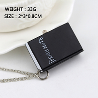 Vente en gros japonais Death Note Montre de poche pour hommes Noir Forme carrée Quartz Moderne Style Antique Vente à chaud