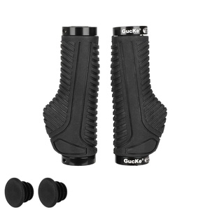 Poignées de guidon de vélo de montagne Black Gucke Lock-On, poignées ergonomiques verrouillables Gucke, équipement de cyclisme, gants en caoutchouc antidérapants - Product Image 3