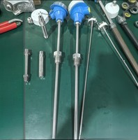 Thermocouple assemblé avec bride de montage filetée, antidéflagrant, transducteur RTD PT100 4-20mA en acier inoxydable IP68, OEM ODM