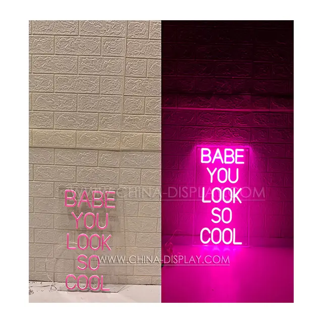 Drop Shipping Neon sign Baby you look so cool neon sign for Store decoration