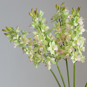 Orquídea Cymbidium de 80 cm con Recubrimiento de Látex, Flor Artificial Realista para Decoración de Fiestas y Hogar, Venta al Por Mayor - Product Image 3